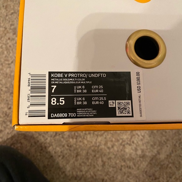 Nike Kobe 5 Protro Rare Size 7 men’s/kids 8.5 wmns - Picture 8 of 9